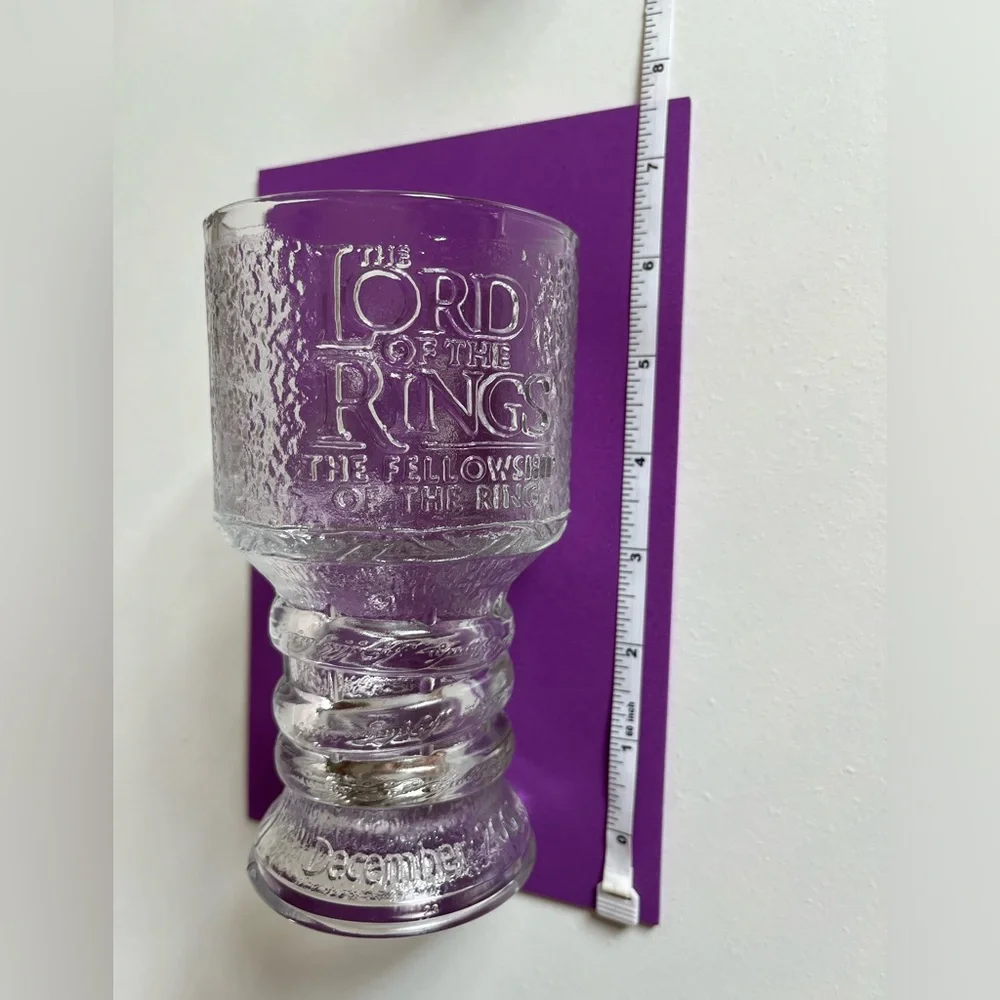 Vintage Lord of the Rings Gandalf the Wizard Glass Goblet Burger King 2001